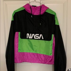 NASA retro windbreaker jacket
